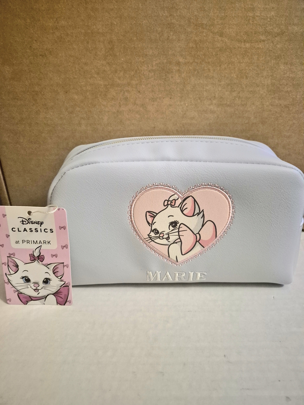 Disney Marie Light Blue and Pink Makeup Pouch
